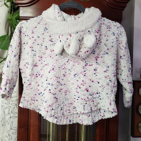 Toddler OshKosh Plaid Dress & Unicorn Hooded Sweater 2 Piece Lot | Size 2T/3T - Picture 6 of 9